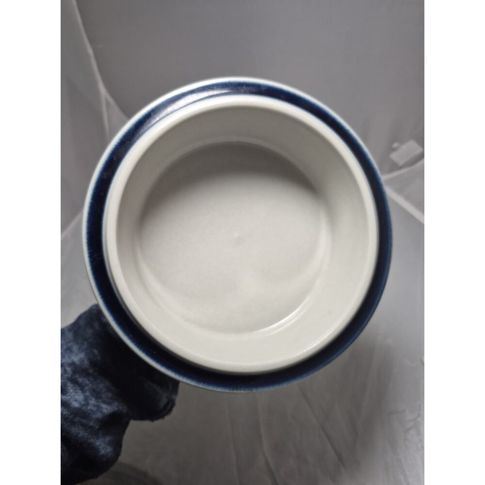 💥 Nice MCM ARABIA Finland ANEMONE BLUE Ulla Procope Round Serving Bowl 7” - Picture 4 of 5